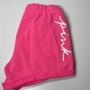 PINK Victoria's Secret Hot Pink Pajama Shorts